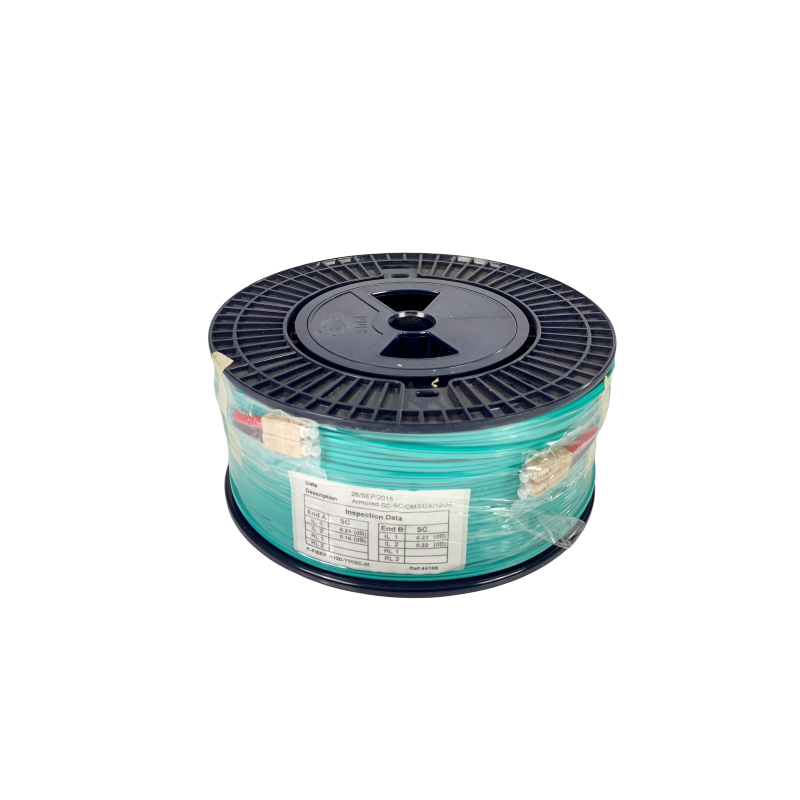 Slitstark Aqua Armored Fiber Kabel, OM3, 120m Duplex SC-SC