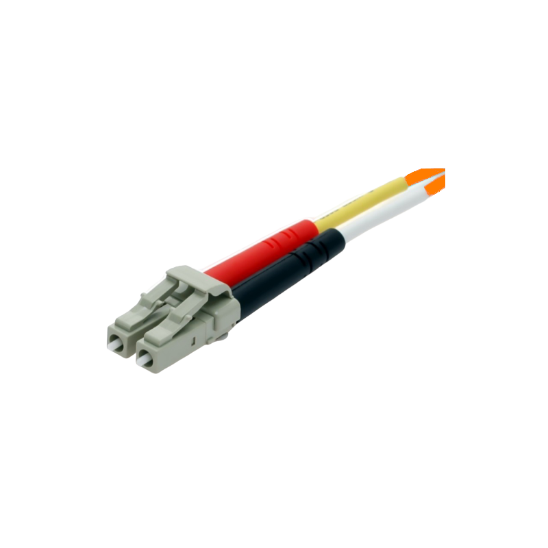 Fiberkabel, multiläge, LC-LC, 25m, 62,5/125my, LSZH, Duplex med 2 LC-kontakter i varje ände