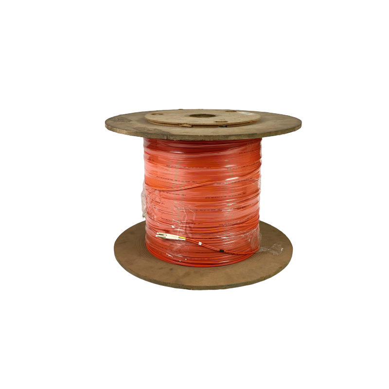 Fiberkabel, Multi-mode, LC-LC, 400m, 62,5 / 125my, Orange, LSZH, Duplex
