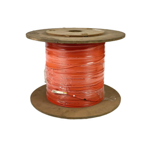 Fiberkabel, Multi-mode, LC-LC, 400m, 62,5 / 125my, Orange, LSZH, Duplex
