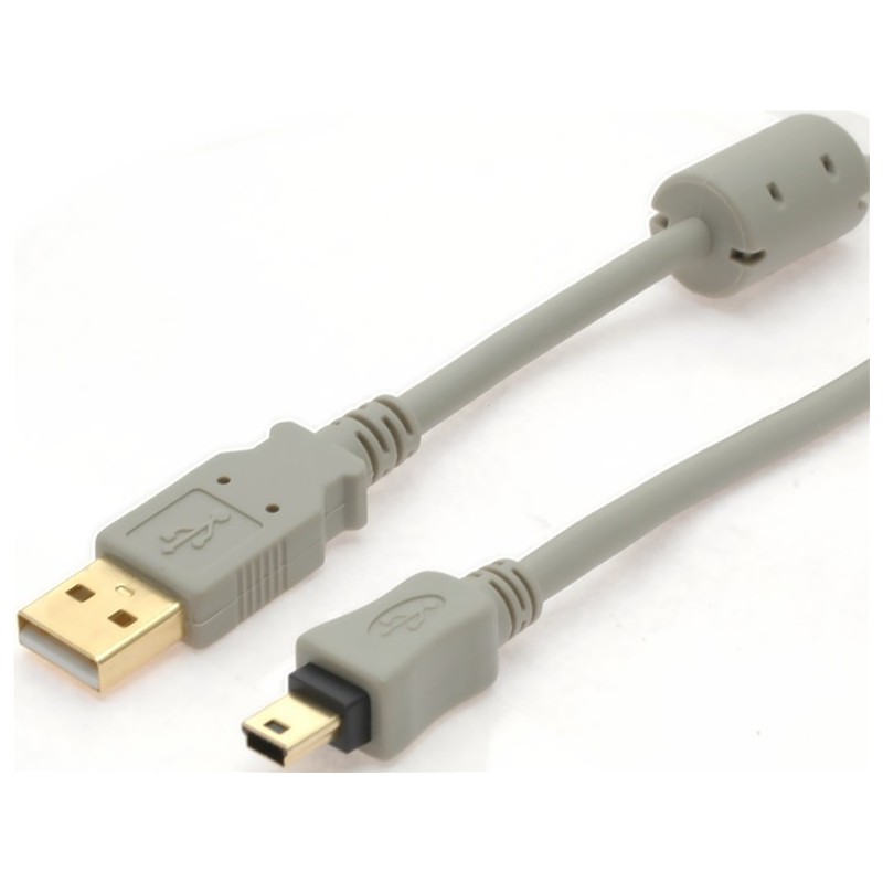 USB A jane kabel til mini USB B jane med ferrit