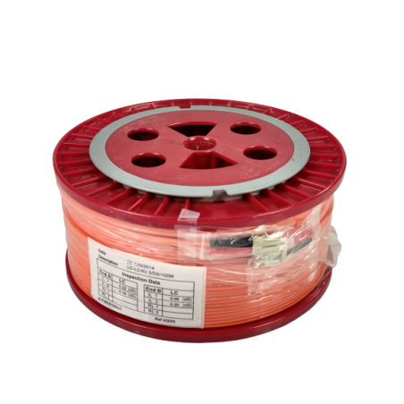 Högpresterande 100 m flerlägesfiberkabel SC-SC, LSZH Orange