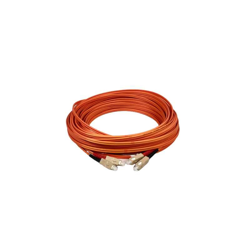 Högkvalitativ 10m Duplex Multi-Mode Fiberkabel - Orange SC-SC