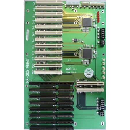Passivt busskort: 12 PCI, 8 ISA & 2 PICMG-platser tillgängliga
