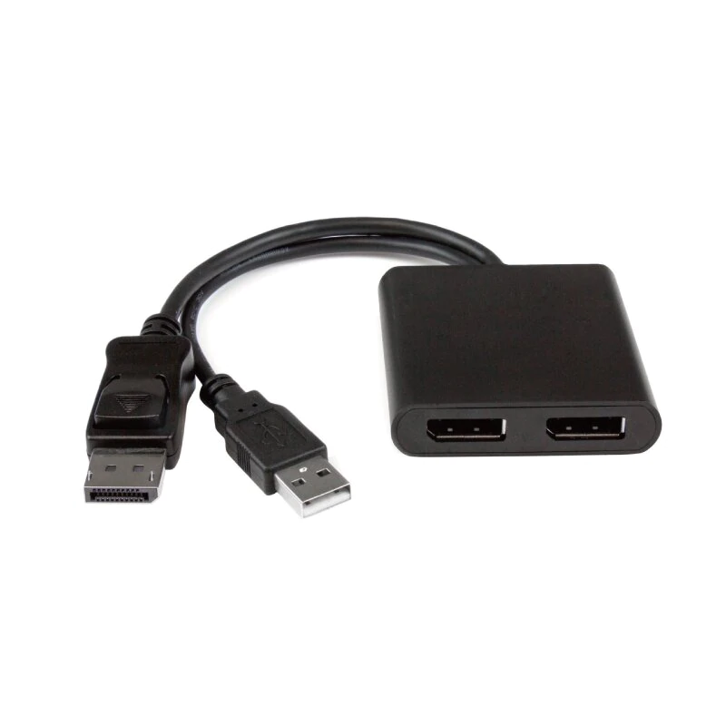 4K 2-ports DisplayPort splitter, USB