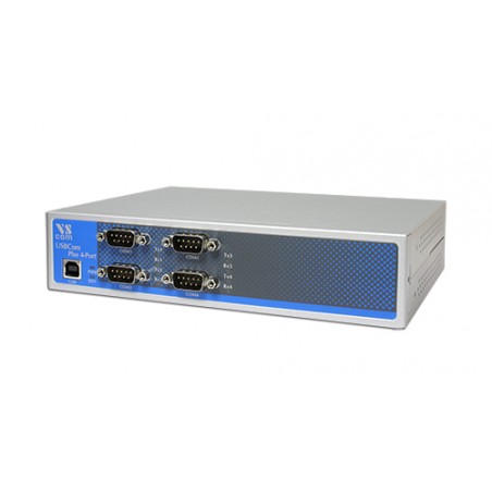 USB-4COM Plus ISO, RS232 via USB, RS422 via USB, RS485 via USB, Seriell via USB