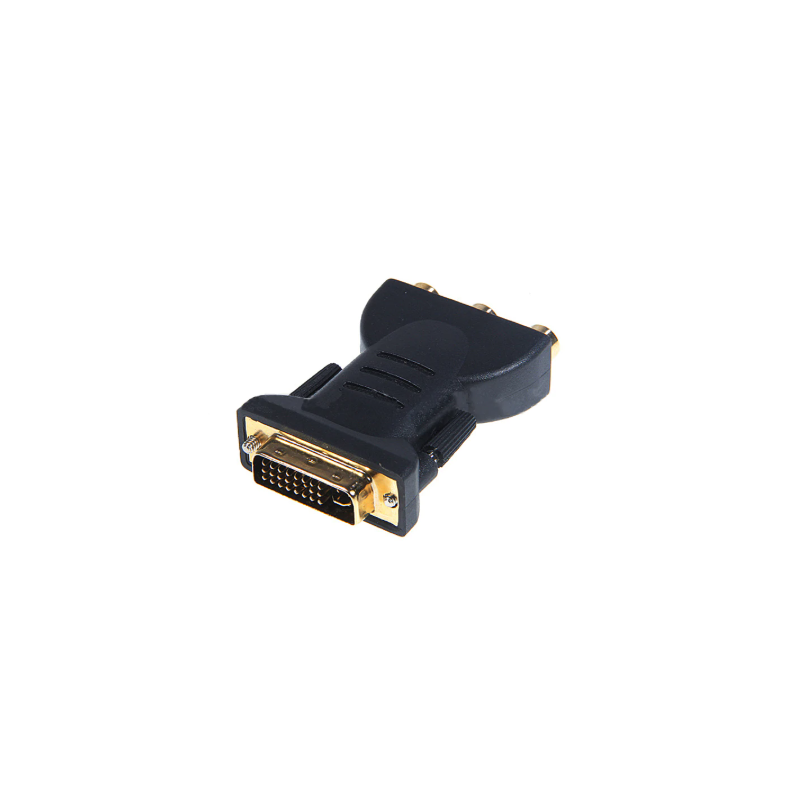 DVI-A jane till 3 RCA / phono honkontakter adapter. Analog video från DVI-A till RGB