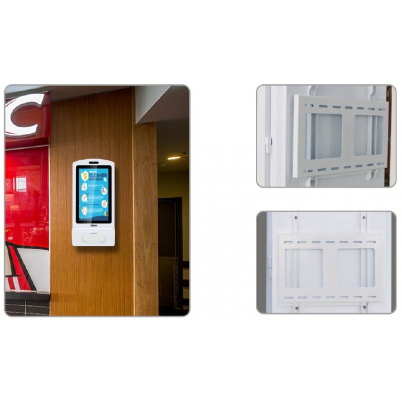Kiosksystem med spritdispenser på väggen eller golvet - Binär Teknik