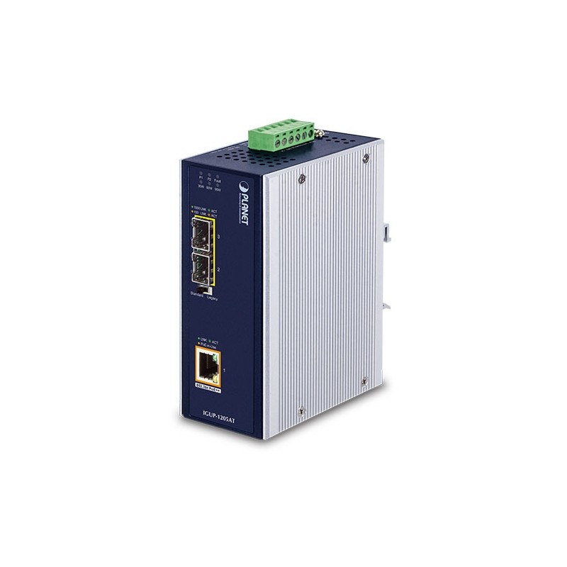 Mediaomvandlare RJ45 till 2 x fiber
