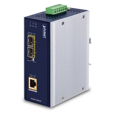 Mediaomvandlare RJ45 till 2 x fiber