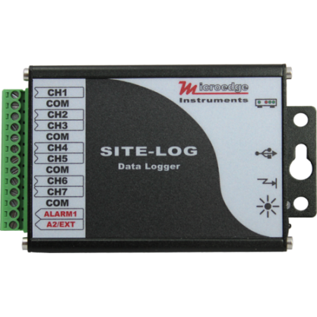 7 kanal 4-20mA strøm-datalogger, hastighed 20ms til 12 timer, 16bit opløsning, 8MB hukommelse