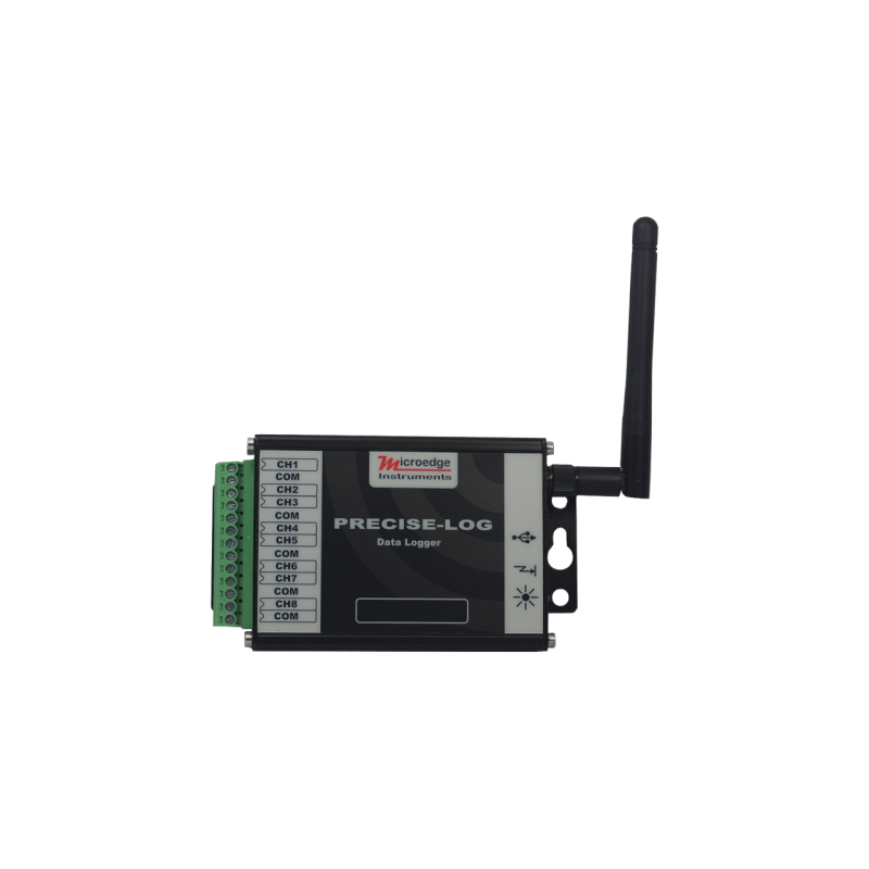 8 kanal Temperatur Datalogger til thermocoupler, 20mS sampletid, 16bit opløsning
