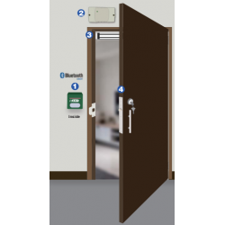 Access System med Bluetooth för elektroniskt dörrlås med en knapp på begäran. 1000 användare