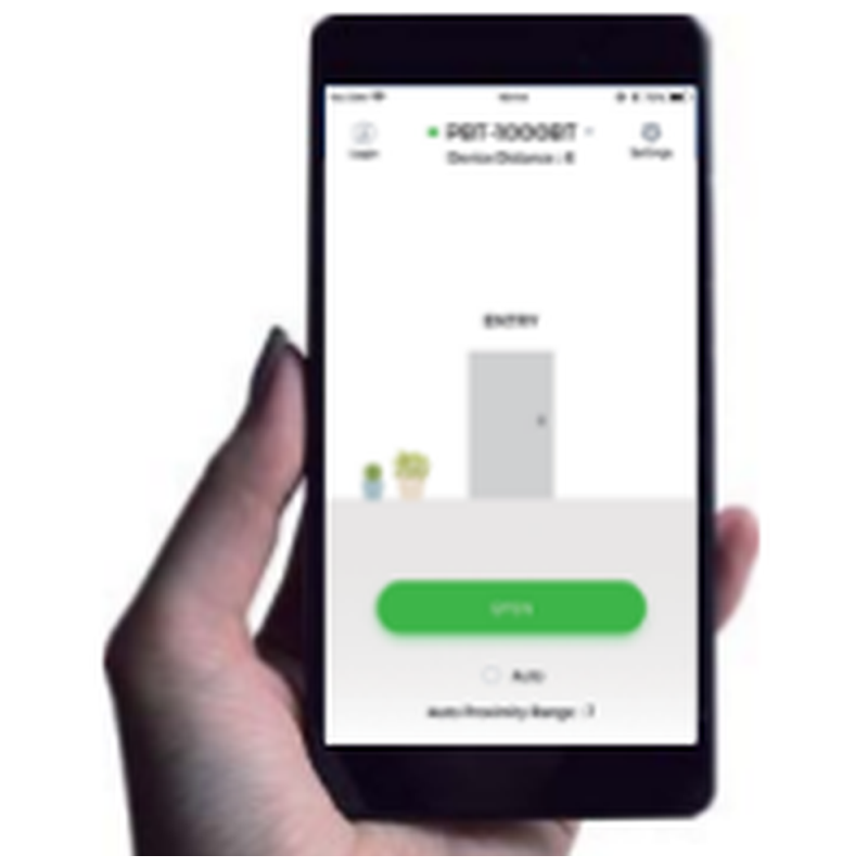 Access System med Bluetooth för elektroniskt dörrlås med en knapp på begäran. 1000 användare