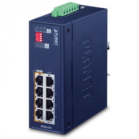 4 Port PoE Injector ++, 95 Watt, 4 x LAN i, 4 x LAN ut med PoE++