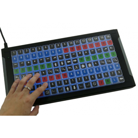 X-KEYS tangentbord med 128 programmerbara tangenter, HID, USB