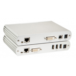 KVM-förlängare med DVI, 3 x USB 2.0, 100meter av KAT6 / CAT7, 1920 x 1200