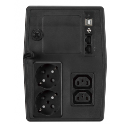 1000VA/600W UPS, nödströmförsörjning, inkl. 2 batterier, linjeinteraktiv