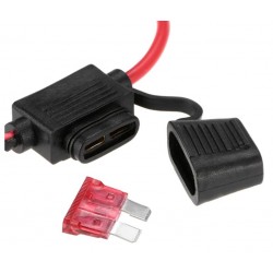 Vattentät platt säkringshållare med kabel