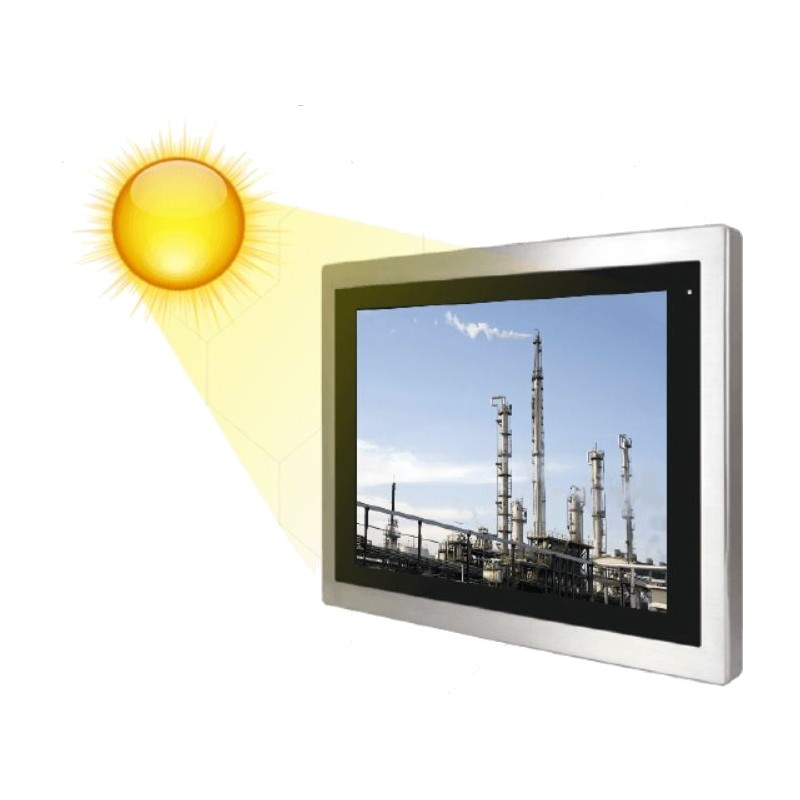 Panel PC med touch för solljus utomhusbruk