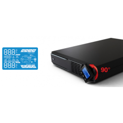 6kVA / 5,4kW Professional UPS med add-on batterilådor. On-line och verkliga sinus. Rack / Tower