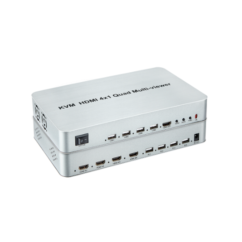 4-portars KVM-switch, 4:1 HDMI Quad-skärm