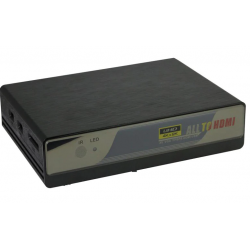 Videoomvandlare till HDMI från Composite (CVBS) Video, Component (YPbPr), VGA, HDMI 2 x USB2.0 mediaminne till HDMI