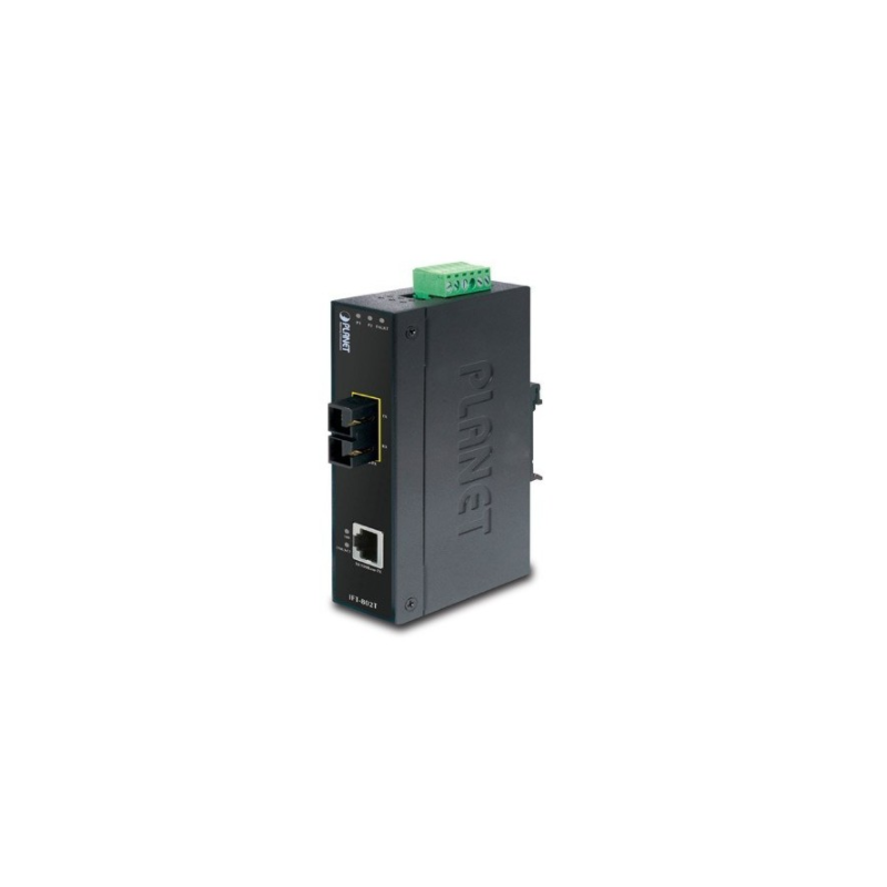 PLANET IFT-802T Media Converter RJ45 till fiber, RJ45 10 / 100Mbit, 100Mbit fiber Multimode, SC