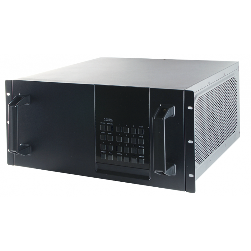 HDMI Matrix 4x4, 8x8, 16x16, upp till 32x32 videoingångar och 32 videoutgångar. Modulär design CMSI-3232