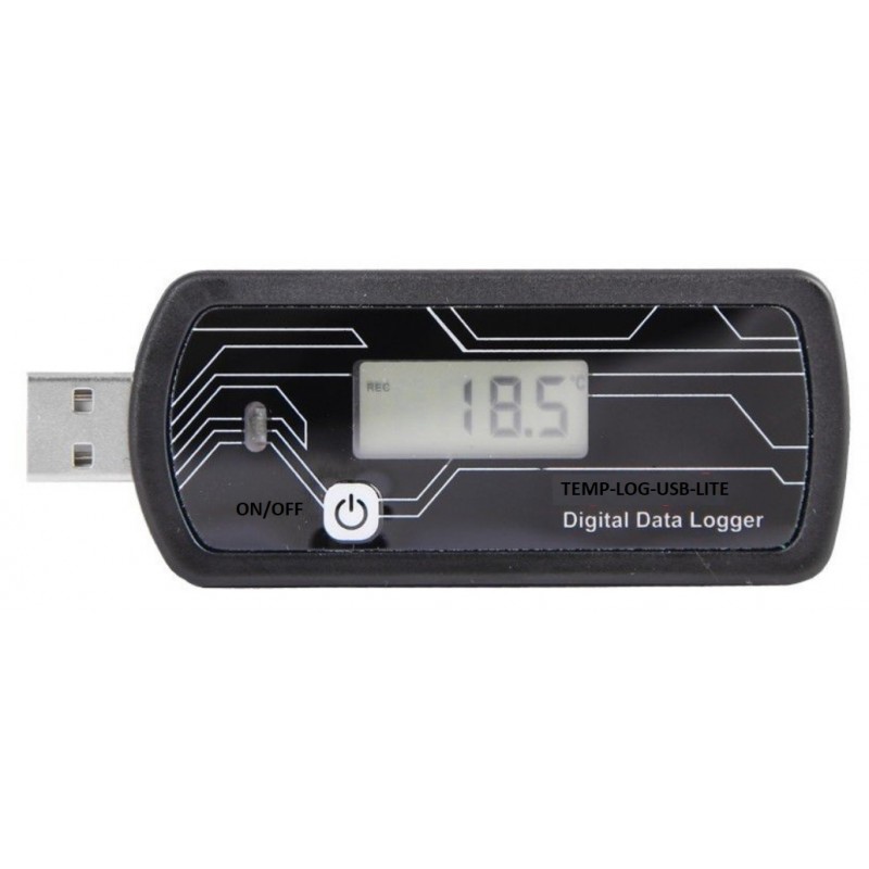 USB-temperaturlogger, drivs batteri för medicinska, farmaceutiska, jordbruks- frukt och grönsaker