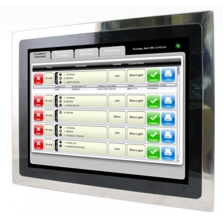 Fläktlös Touch Panel PC - 15 Apollo Lake, IP65/IPX9K chassi