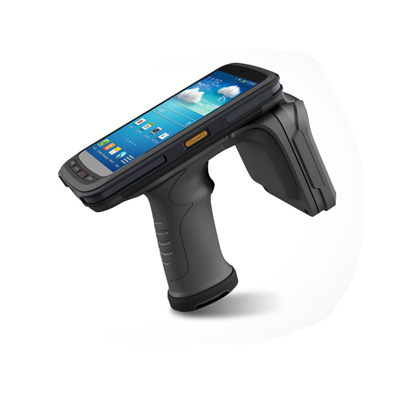 UHF RFID, NFC, Mifare, 1D/2D streckkodsläsare. Streckkodsläsare. Wifi, Bluetooth, 4G LTE, GPS