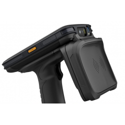 UHF RFID, NFC, Mifare, 1D/2D streckkodsläsare. Streckkodsläsare. Wifi, Bluetooth, 4G LTE, GPS