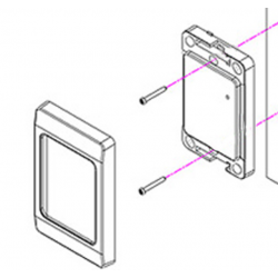 RFID-läsare 13,56MHz Mifare, Vattentät - DECIMAL 8 siffror, 32bit, HID - keybord emulering