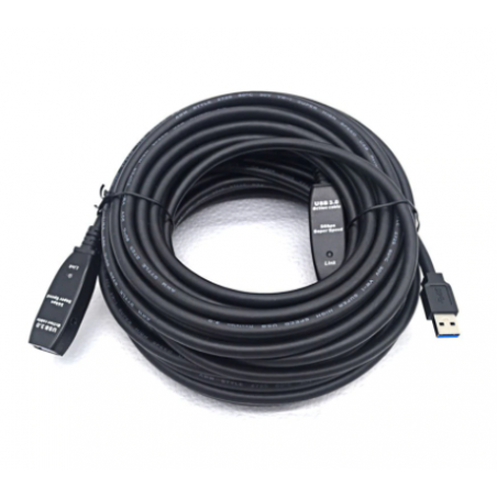 10m Active USB 3.0 förlängningskabel med signalförstärkare
