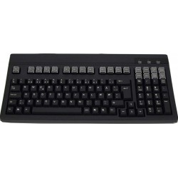 Svart tangentbord för PS/2 - PS2-kontakt mini DIN6 Danska teckenuppsättningsfunktionstangenter