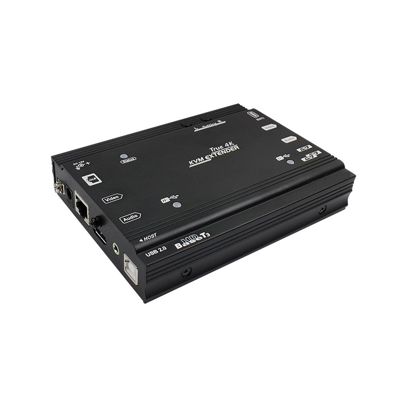 4K / 8K HDMI KVM-förlängare booster 4K 60Hz HDMI2.0 av RJ45 / CAT 6e / 7 USB, RS232 av POH upp till 100M