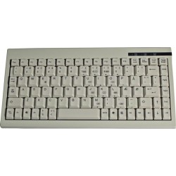 Beige PS/2 mini-tangentbord, 89 tangenter - US Teckenuppsättning