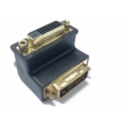 DVI-adapter hane-hona DVI-D 90° vinkeladapter