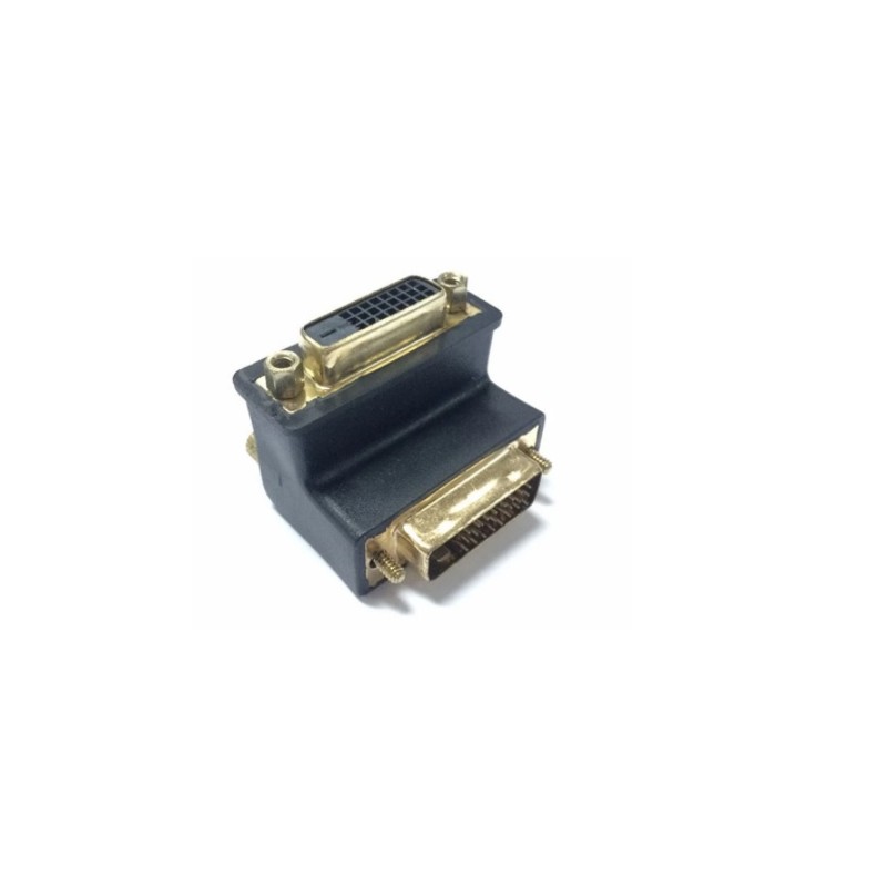 DVI-adapter hane-hona DVI-D 90° vinkeladapter