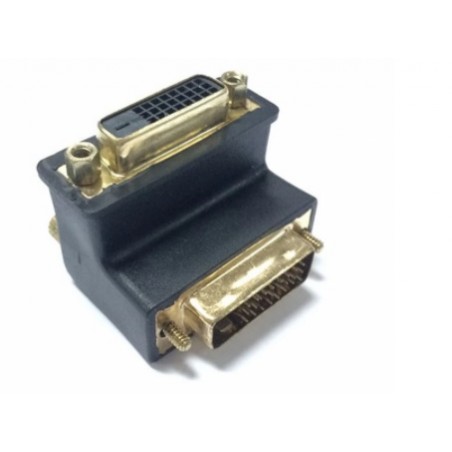 DVI-adapter hane-hona DVI-D 90° vinkeladapter