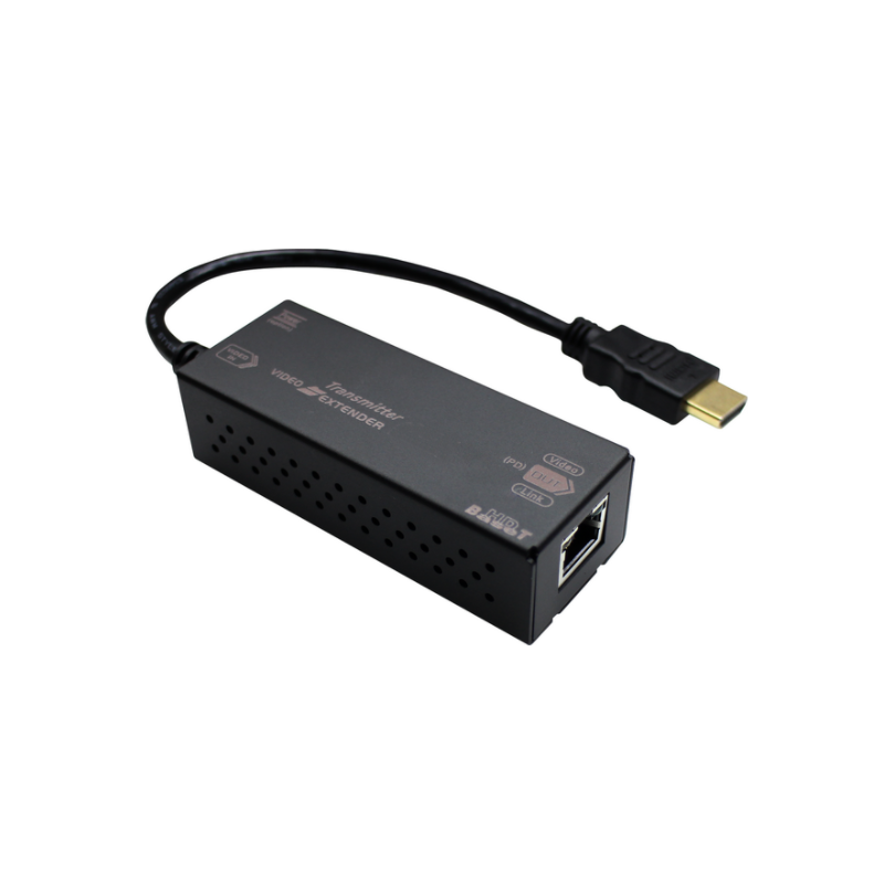 4K HDMI sändare Cat.6A kabel, med POH.