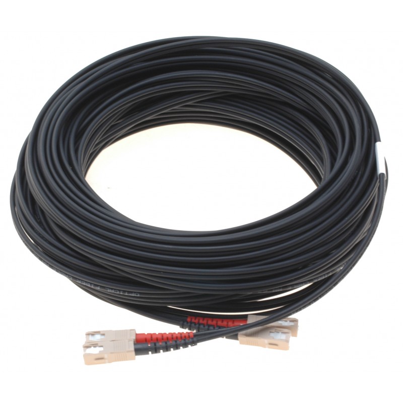 Armerad fiberkabel 15m, Multi Mode, SC-SC