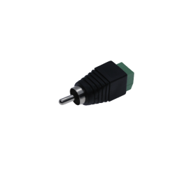 Phono RCA plugg skruv terminal sladd adapter