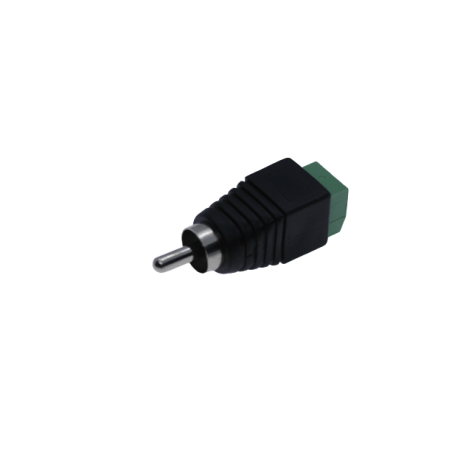 Phono RCA plugg skruv terminal sladd adapter