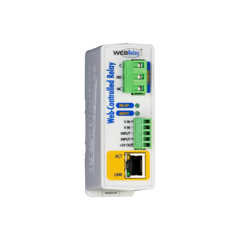 Web Relä över LAN, Internet 1 x Digital in, 1 x Power Relay Out 30VDC 240VAC 12a