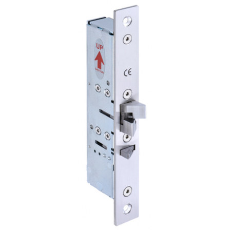 Elektrisk låsbox för enkel- och dubbelverkande svängdörr 272 kg. 24mm hus, 25mm face platta. 28mm post