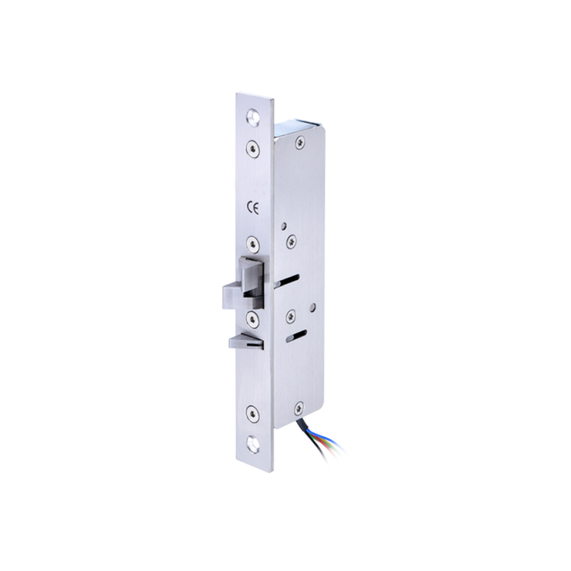 Elektrisk låsbox för enkel- och dubbelverkande svängdörr 272 kg. 24mm hus, 25mm face platta. 28mm post