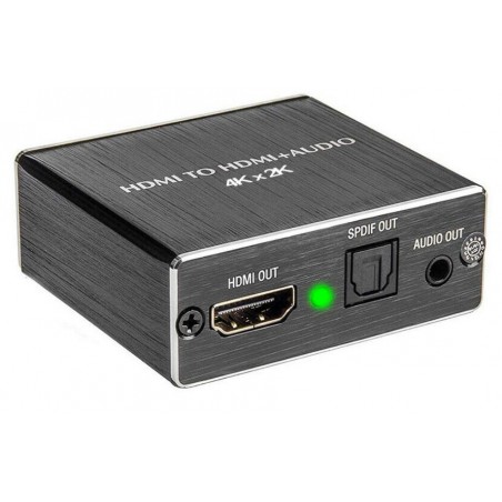 HDMI-ljuddelare [Audio Extractor] - HDMI-ingång ⇒ HDMI-loop ut
