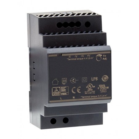 DIN RAILströmförsörjning 230AC för 24V 25A 60W